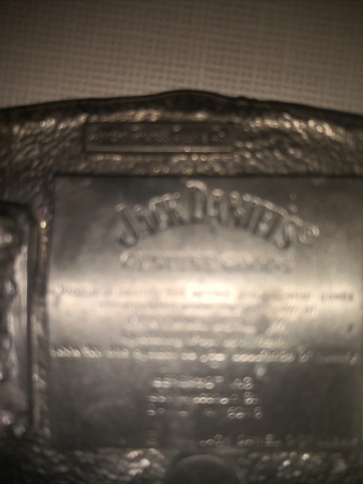 JACK DANIELS OLD NO. 7 OLD TIME TENNESSEE WHISKEY BELT BUCKLE VTG. 1989 BERGAMOT