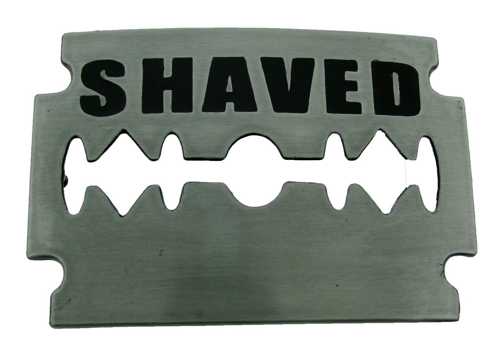 Razor Blade Belt Buckles Barber Shop Hairdresser Hair Stylist Tool Silver Chrome