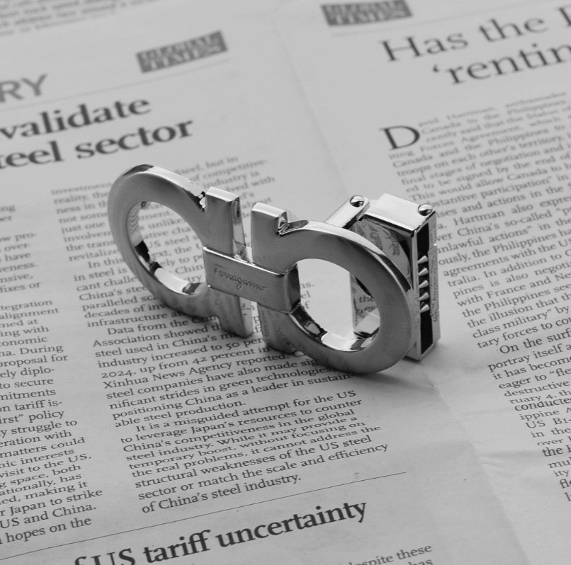 Silver Salvatore Ferragamo Classic Alloy Belt Buckle for 34-35mm leather belt
