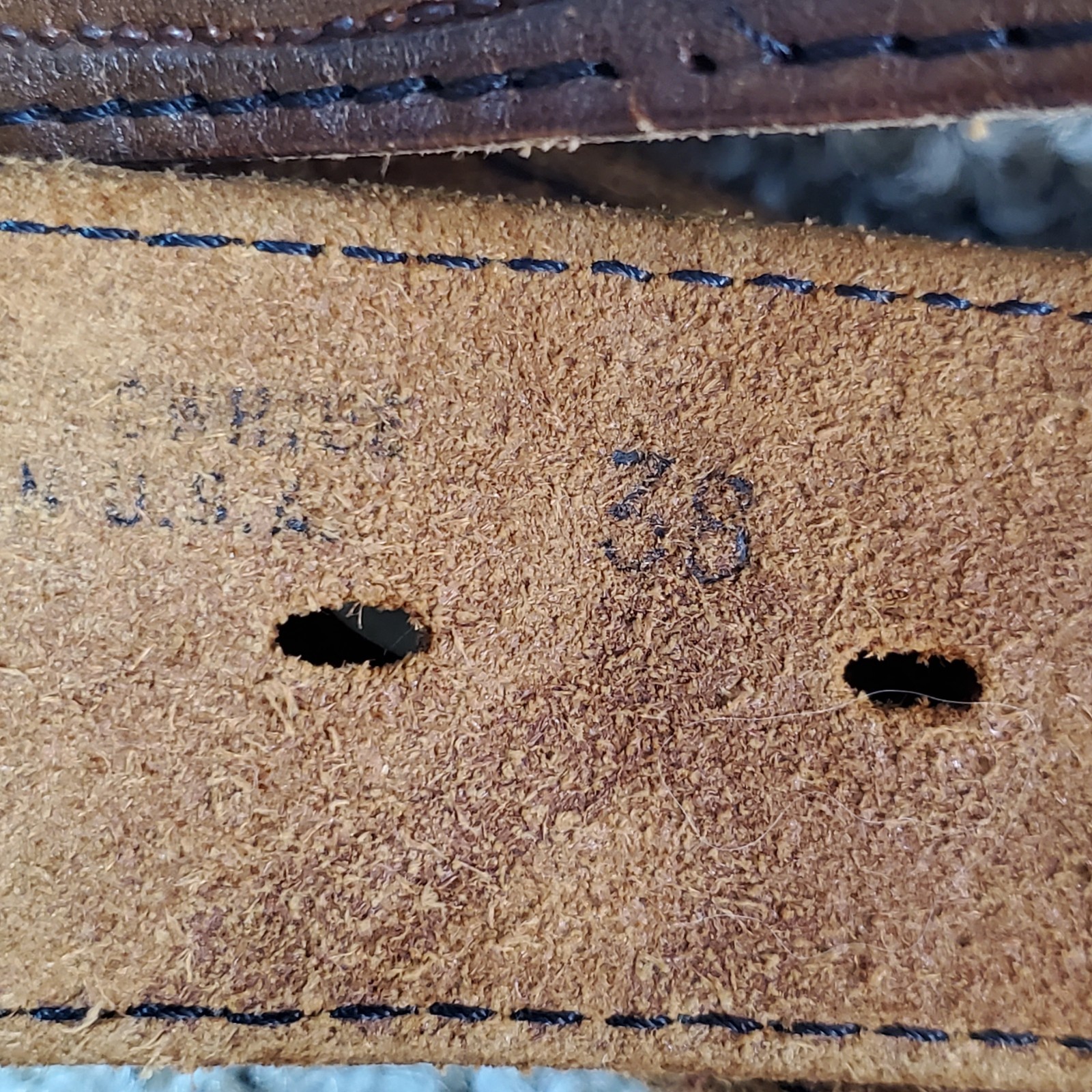 Jack Daniel&rsquo;s Old Time Old No. 7 Textan Belt Size 38 Brass Buckle
