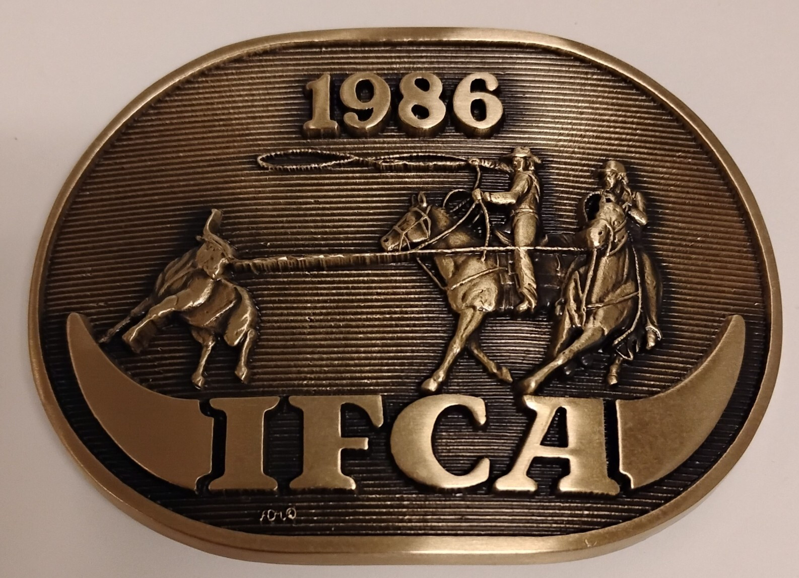 Vintage 1986 Norden International Federation Of Cowboys Association Belt Buckle