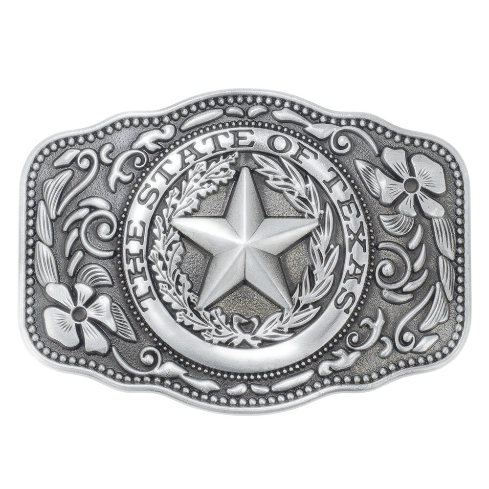 Five Stars Texas State Belt Buckle Western Cowboy Native American (FS-04-S)