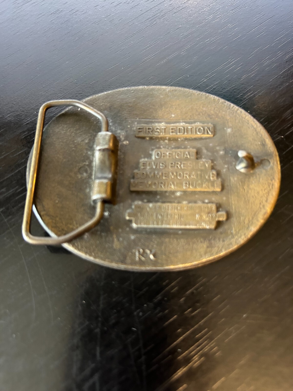 Vintage Collectible Elvis Presley 1935-77 Commemorative Belt Buckle