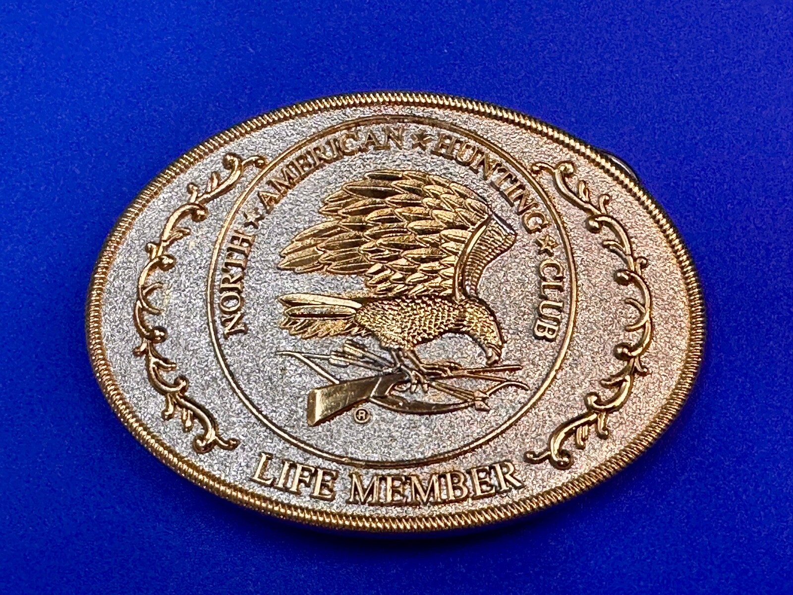 North American Hunting Club Life Member 2-Tone Belt Buckle, Perfect Gift Idea!
