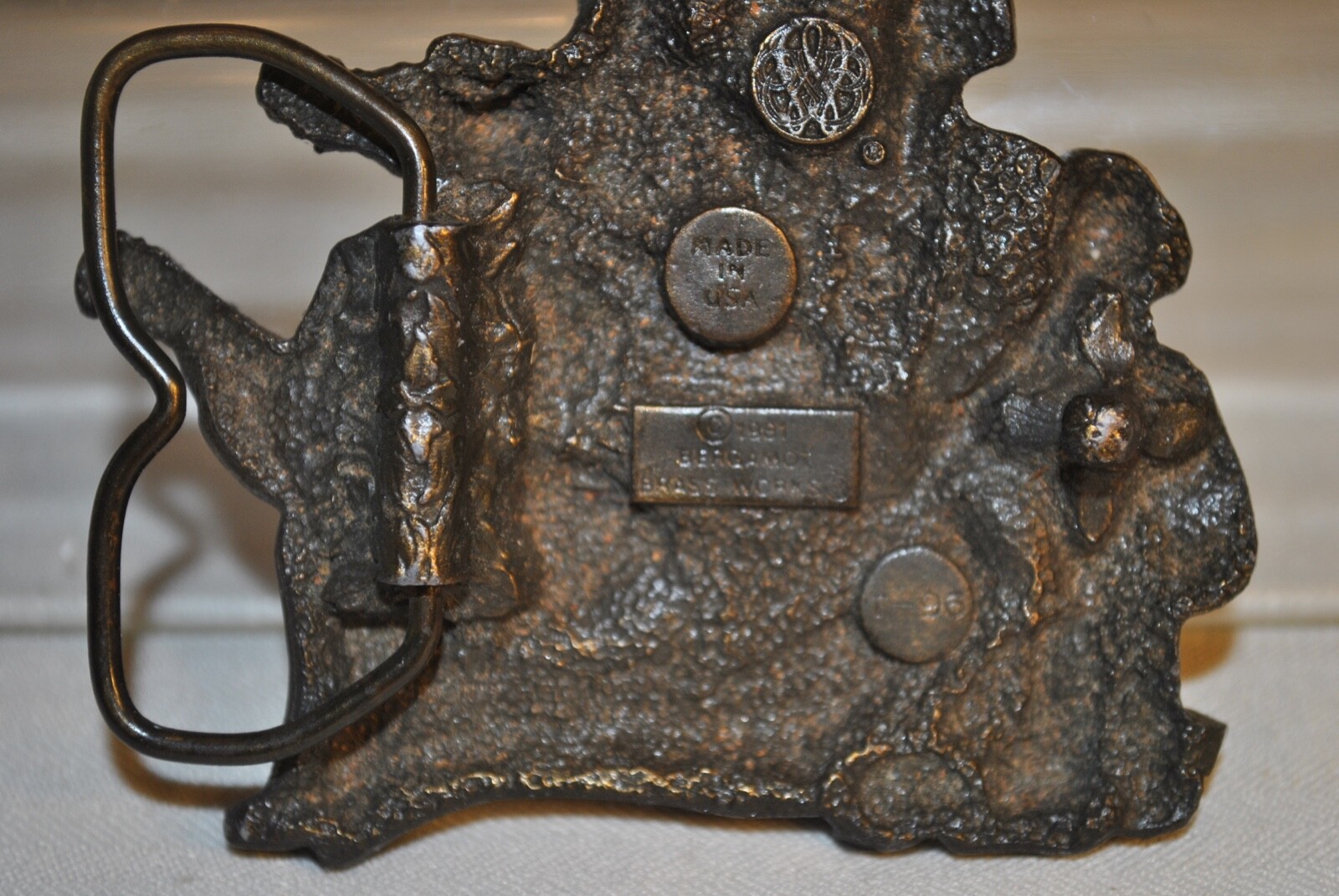 Country Western Band Belt Buckle Bergamot Brass Works 1981 Musicians Honky Tonk