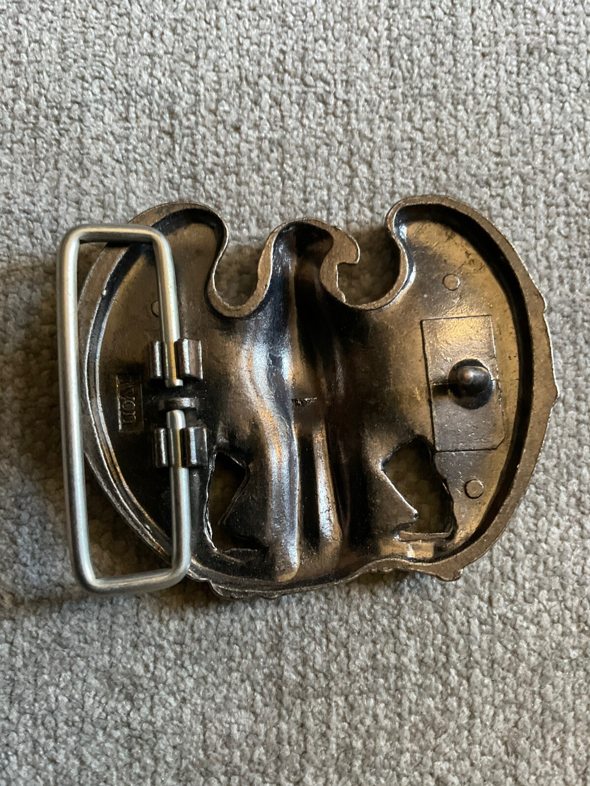 Perched Eagle Belt Buckle Vintage 1980s AVON Patriotic Western See Pics
