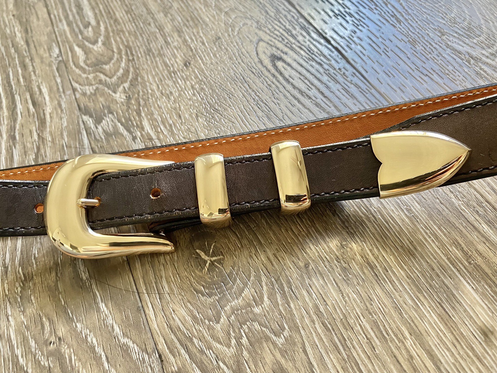 Douglas Magnus 14k Solid Gold XL Belt Buckle Set ✅