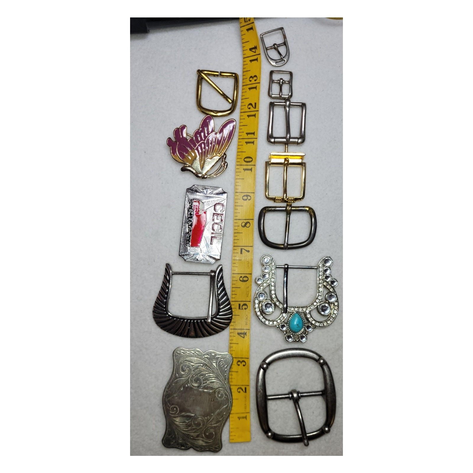 15 Pc Mens Womens Belt Buckles For Crafting Repair Parts