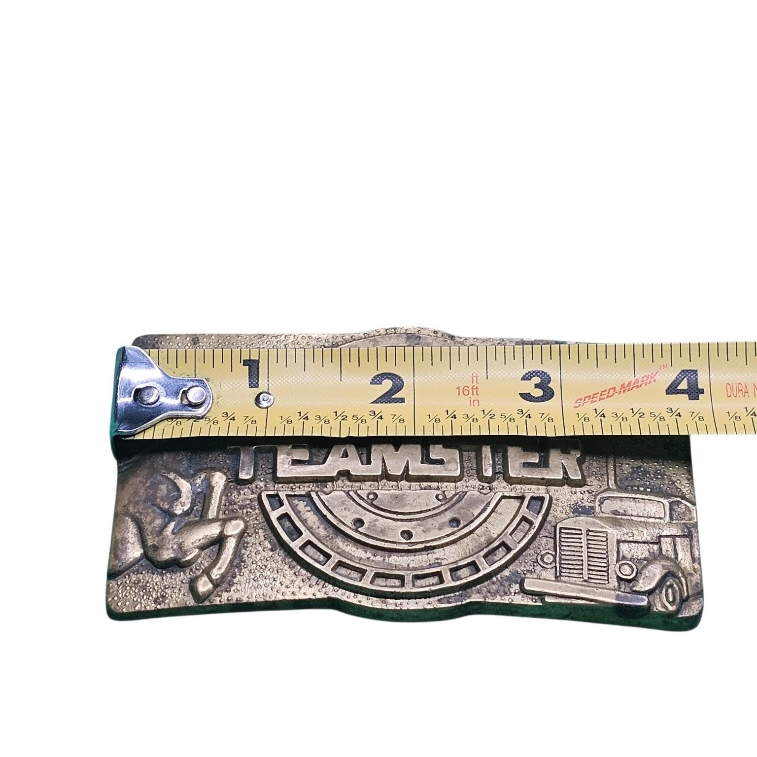 Baron Buckle Teamster Solid Brass Vintage Belt Buckle