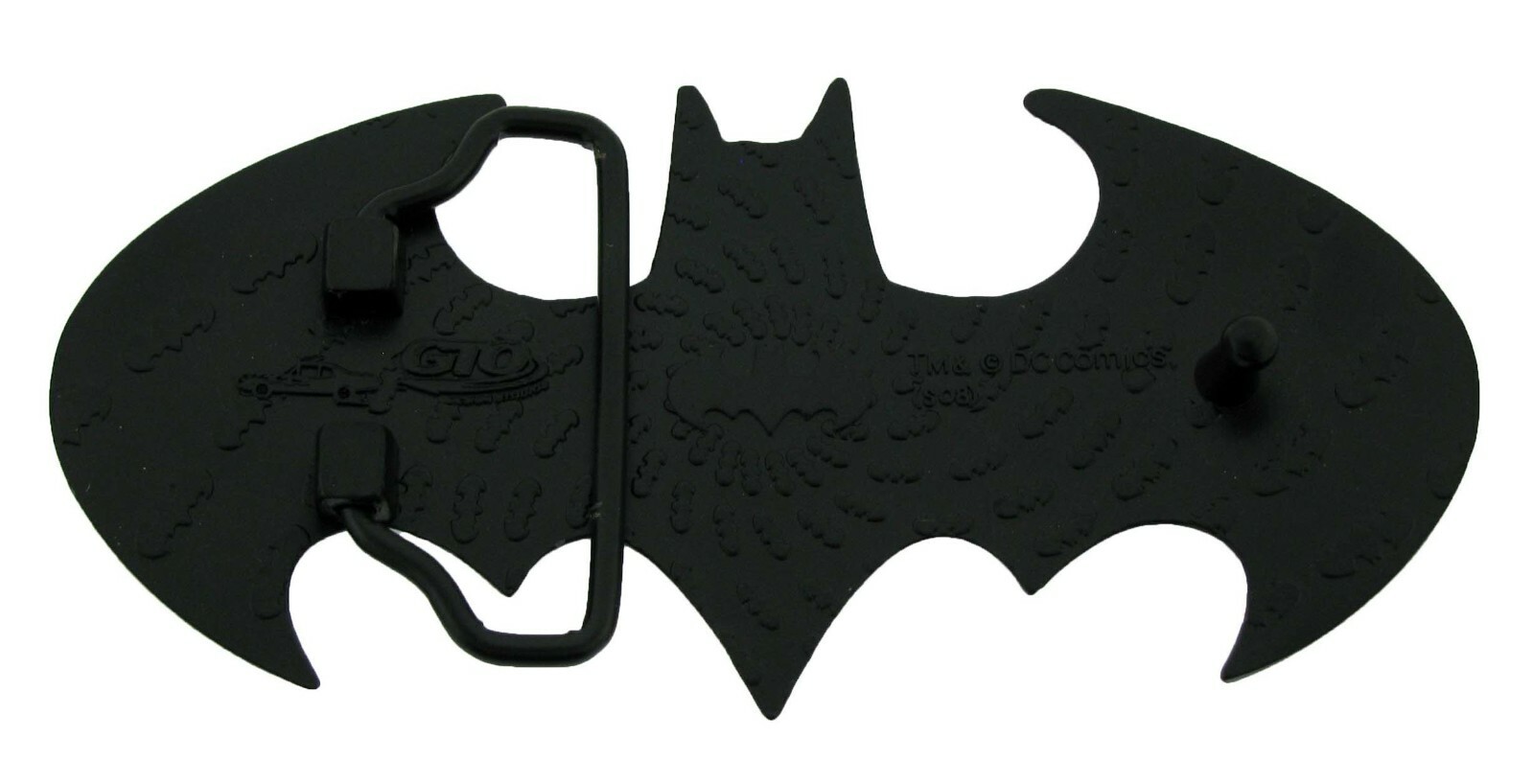 Batman belt buckle Halloween Costume DIE CUT JET BLACK DC Comics Men AUTHENTIC