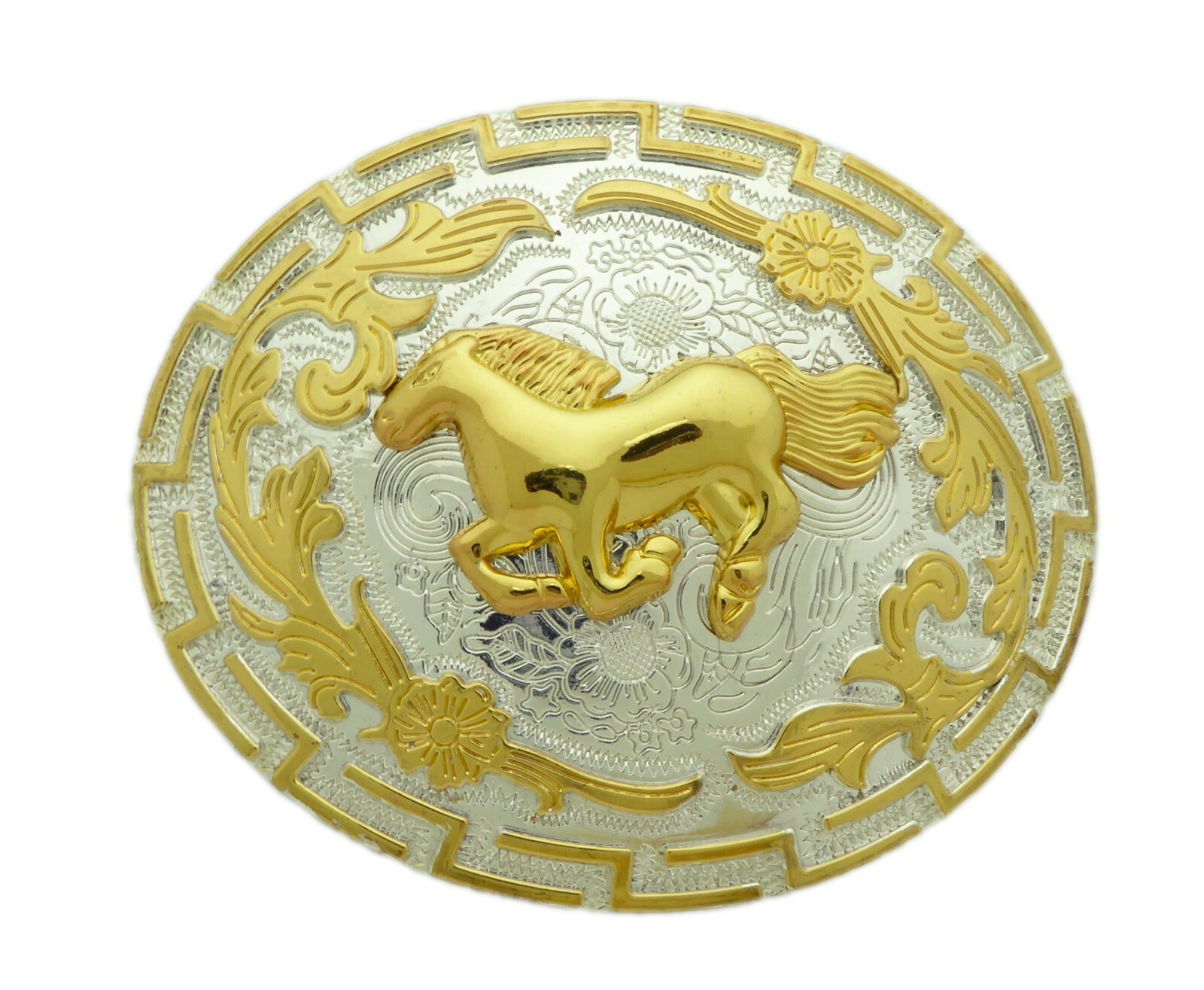 Horse Belt Buckle Saddle Horseshoe Rodeo Western Cowboy Cowgirl Women Big Men