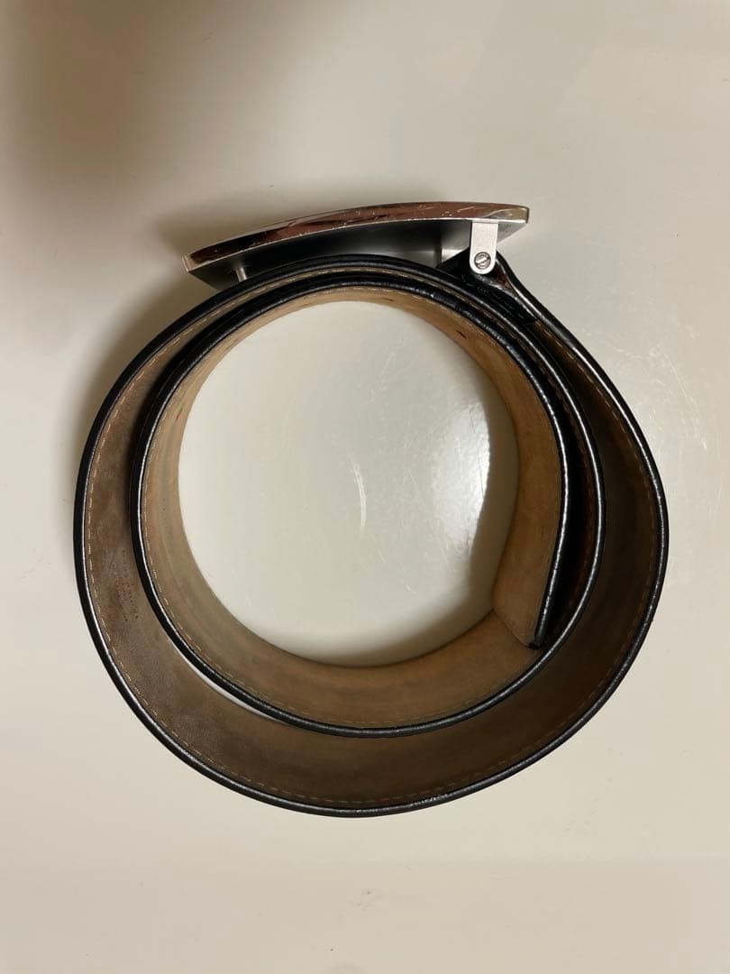 Louis Vuitton Metal Buckle Belt Travel Requisite design Used From Japan