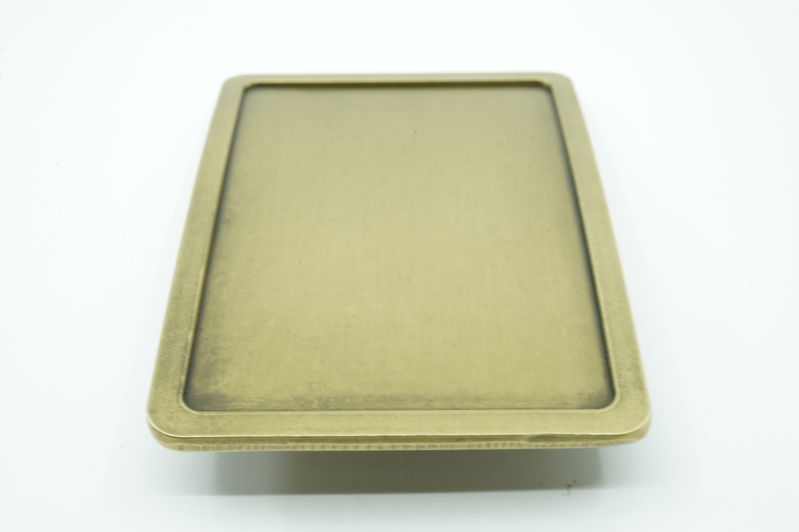 Blank Rectangle Bronze Plated Finish Metal Belt Buckle