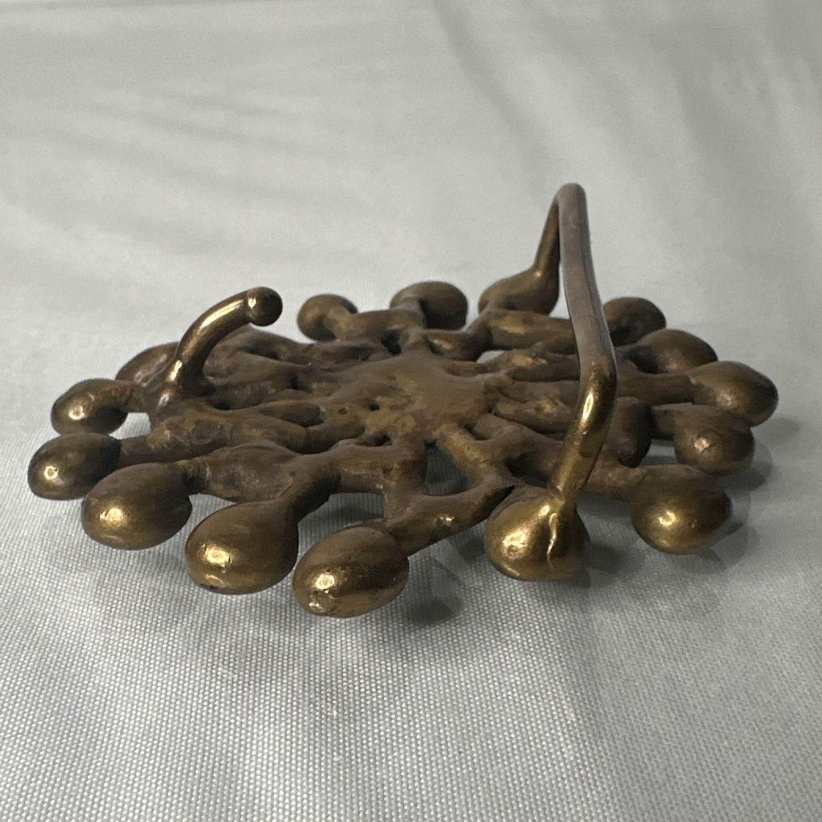 Vintage Jack Boyd Bronze Belt Buckle – Mid Century – Brutalist – Atomic Design