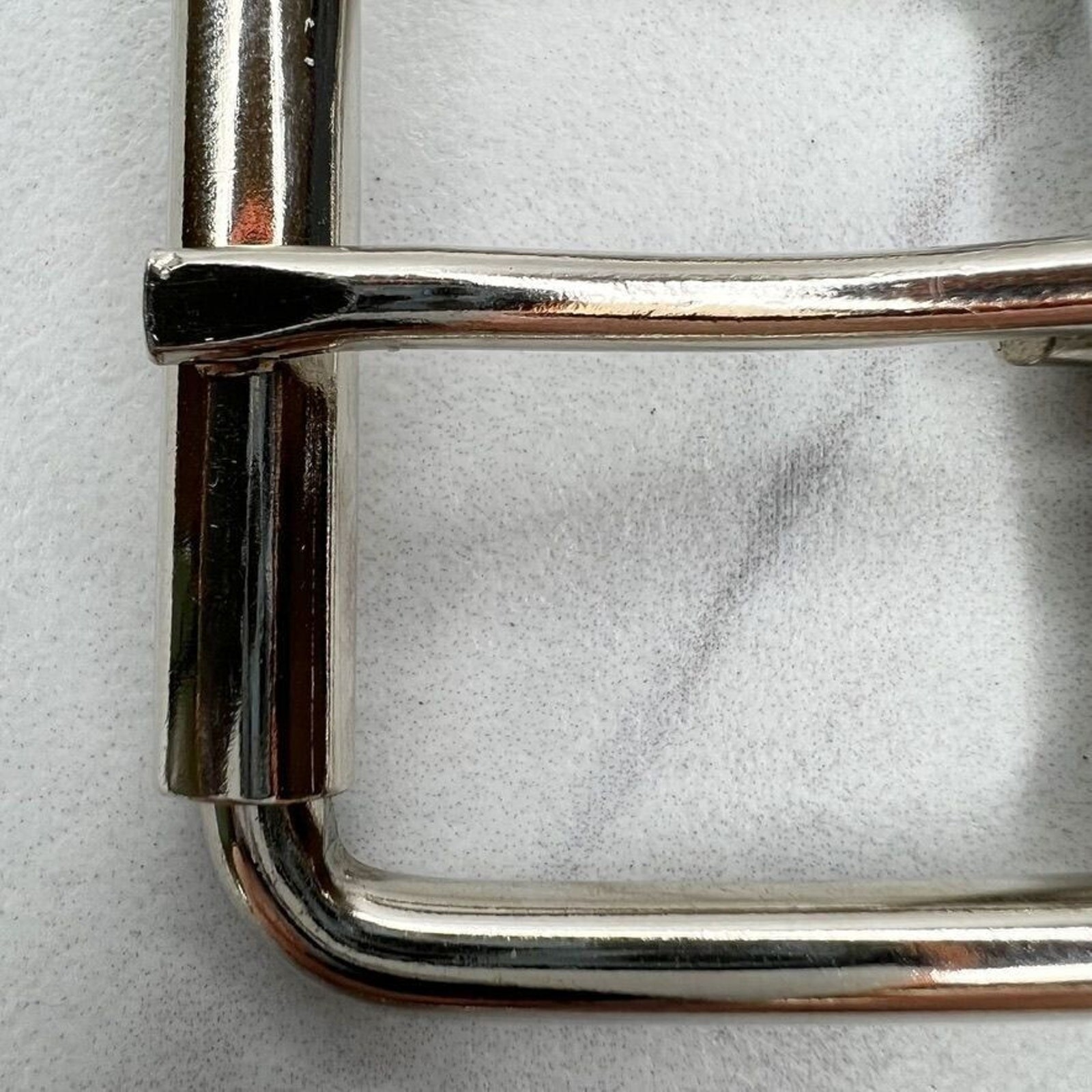 Silver Tone Simple Basic Roller Belt Buckle