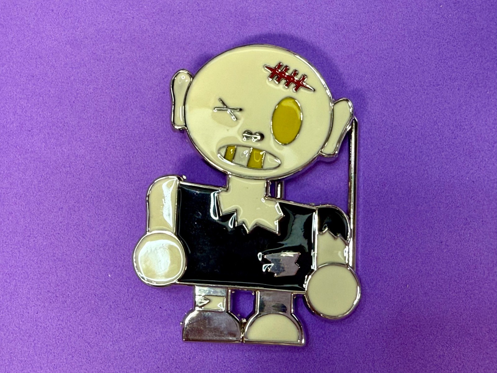 Zombie Boy Walking Dead Cartoon Style Enameled Cosplay New Belt Buckle