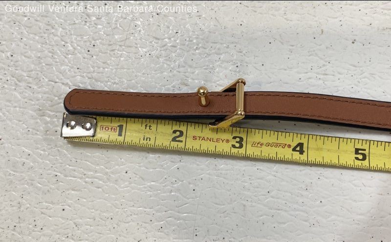 Tory Burch Reversible Logo Belt in Black & Classic Tan-Waist-26-30&Prime;-Sz S