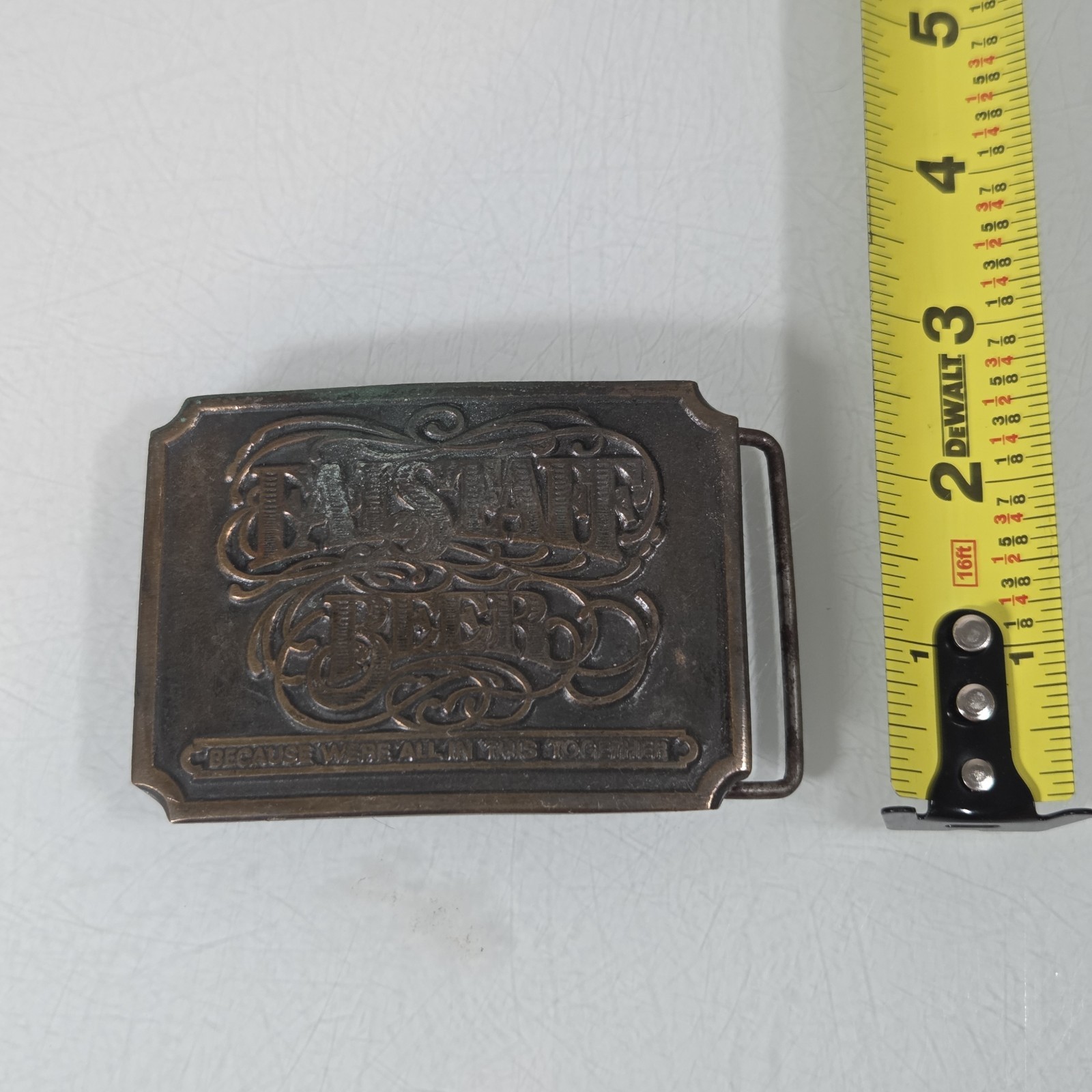 Vintage Falstaff Beer Bronze Belt Buckle Because We&rsquo;re All In This Together