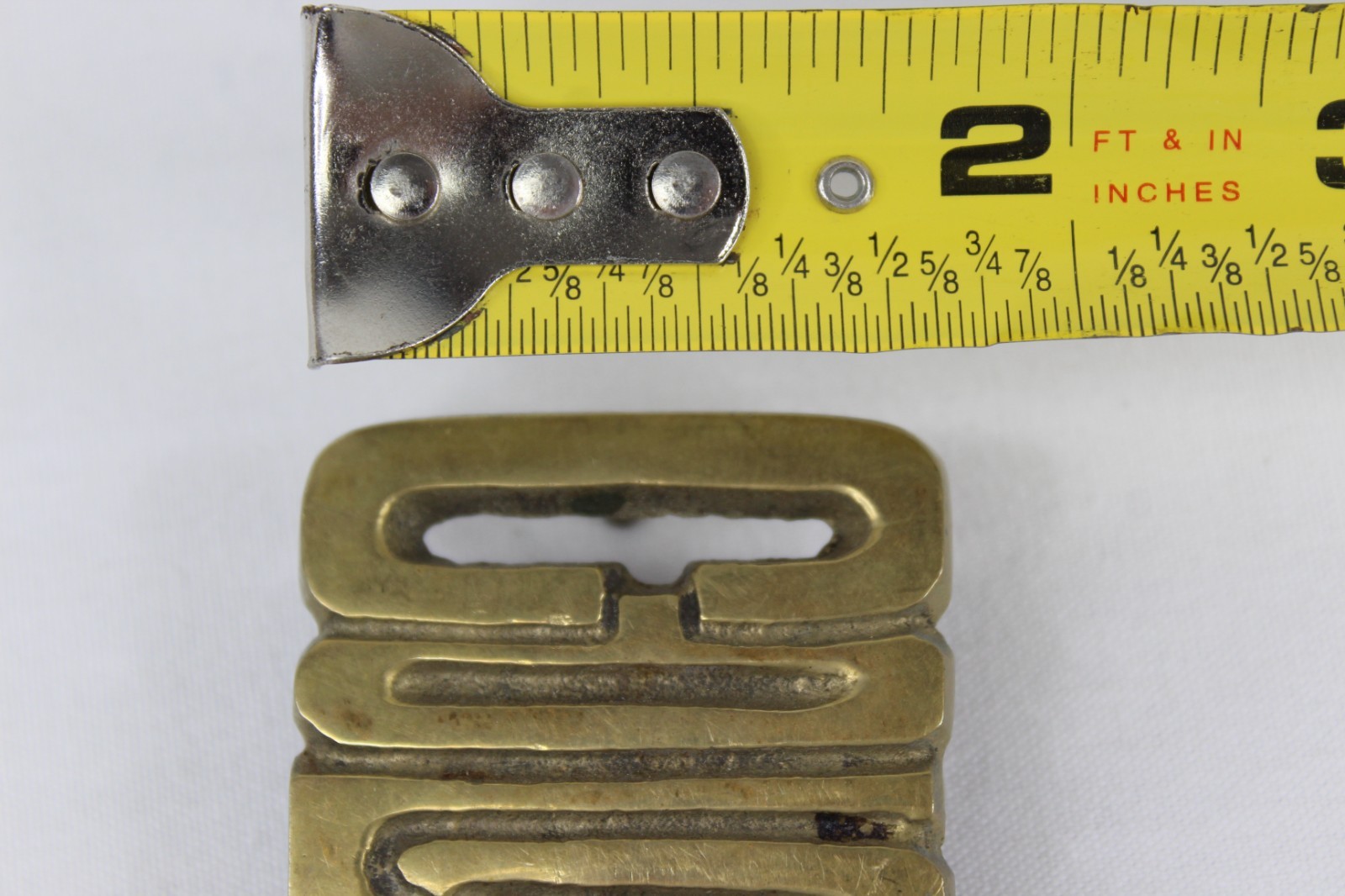 Vintage Colorado Spell Out Brass Belt Buckle State Made in Taiwan