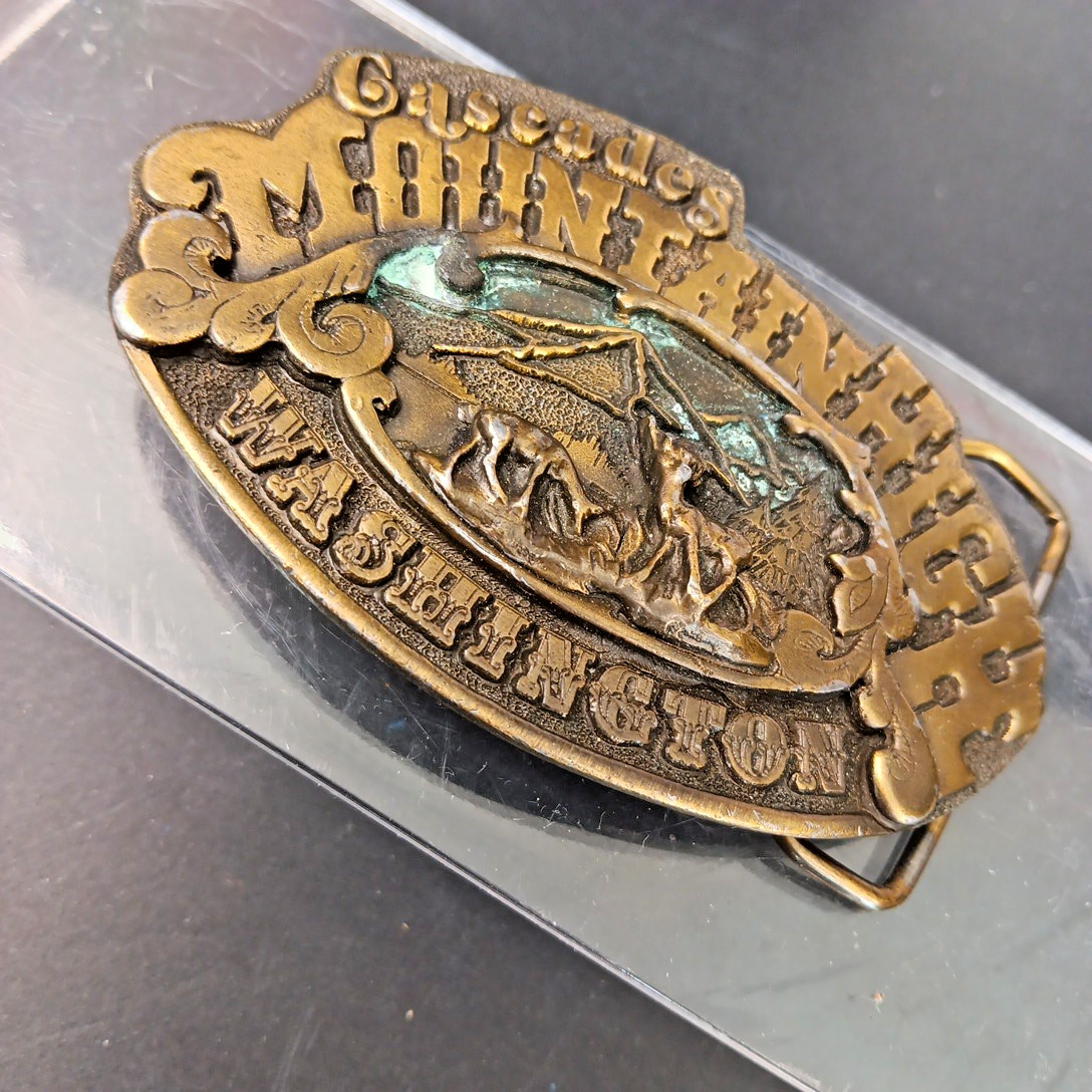 1976 Dezy Denver Rocky MountainHigh Washington Belt Buckle Made In USA