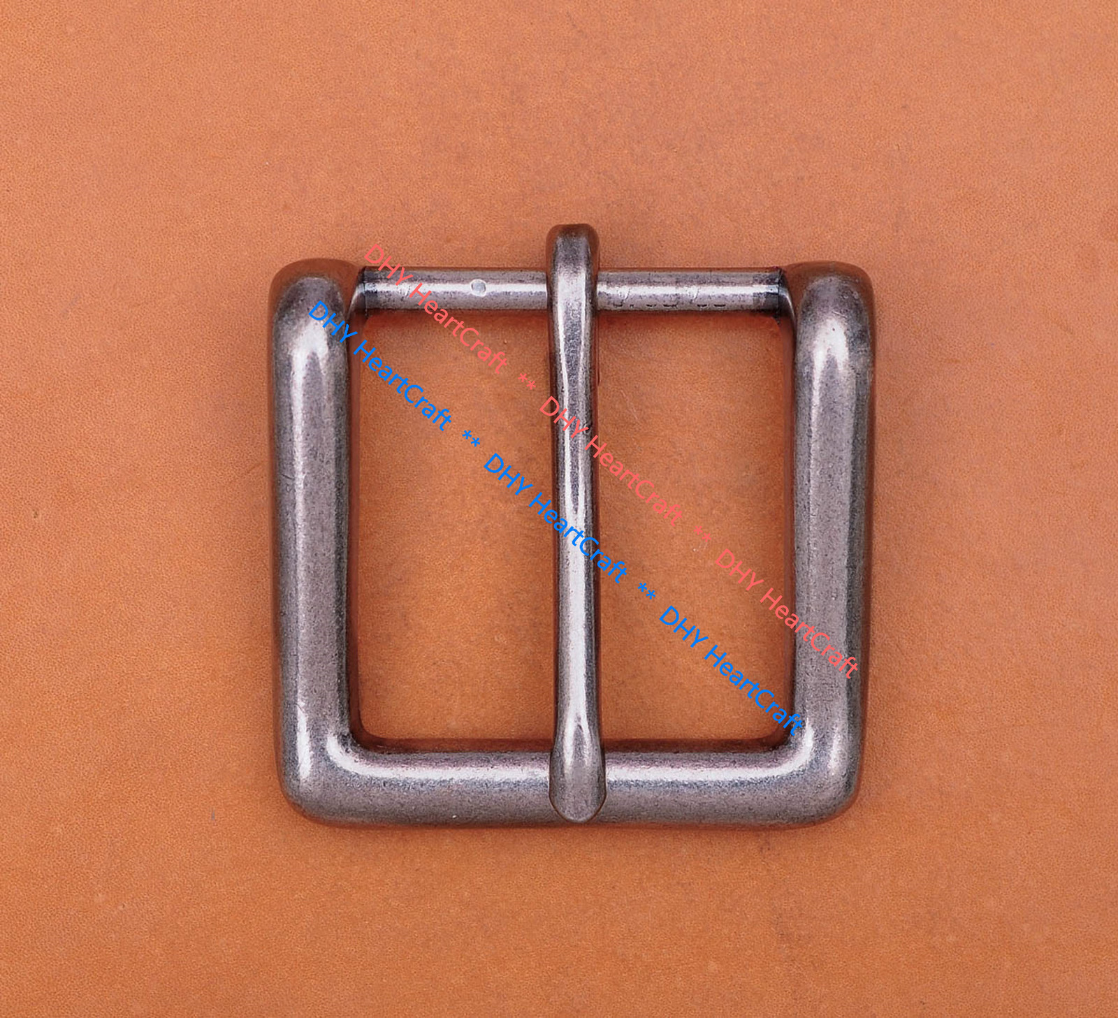 Quality Heavy Sturdy Antique Square Prong Single Pin Buckle For 43mm Belt strap