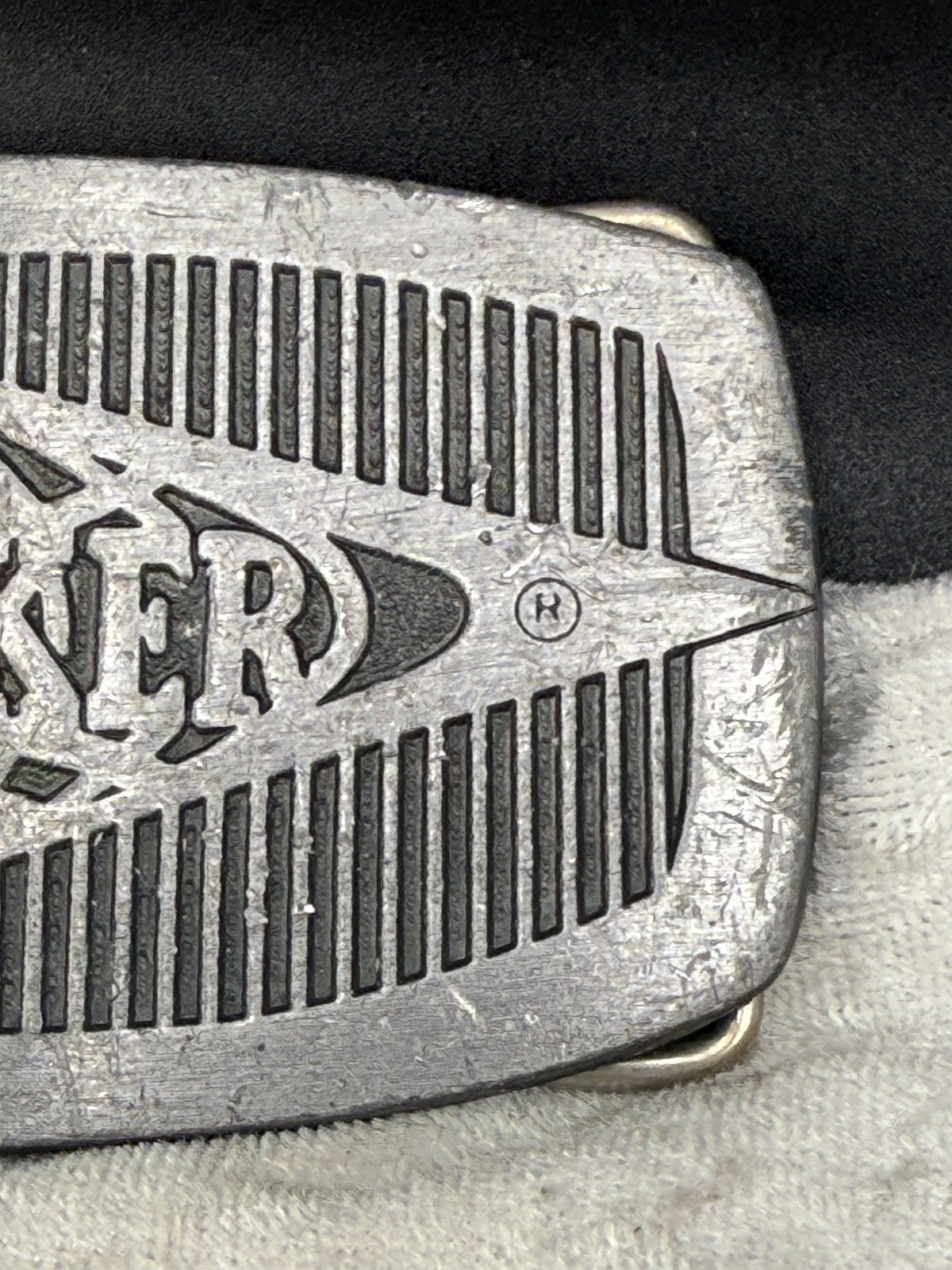 Vintage Hiniker Belt Buckle Silver Tone