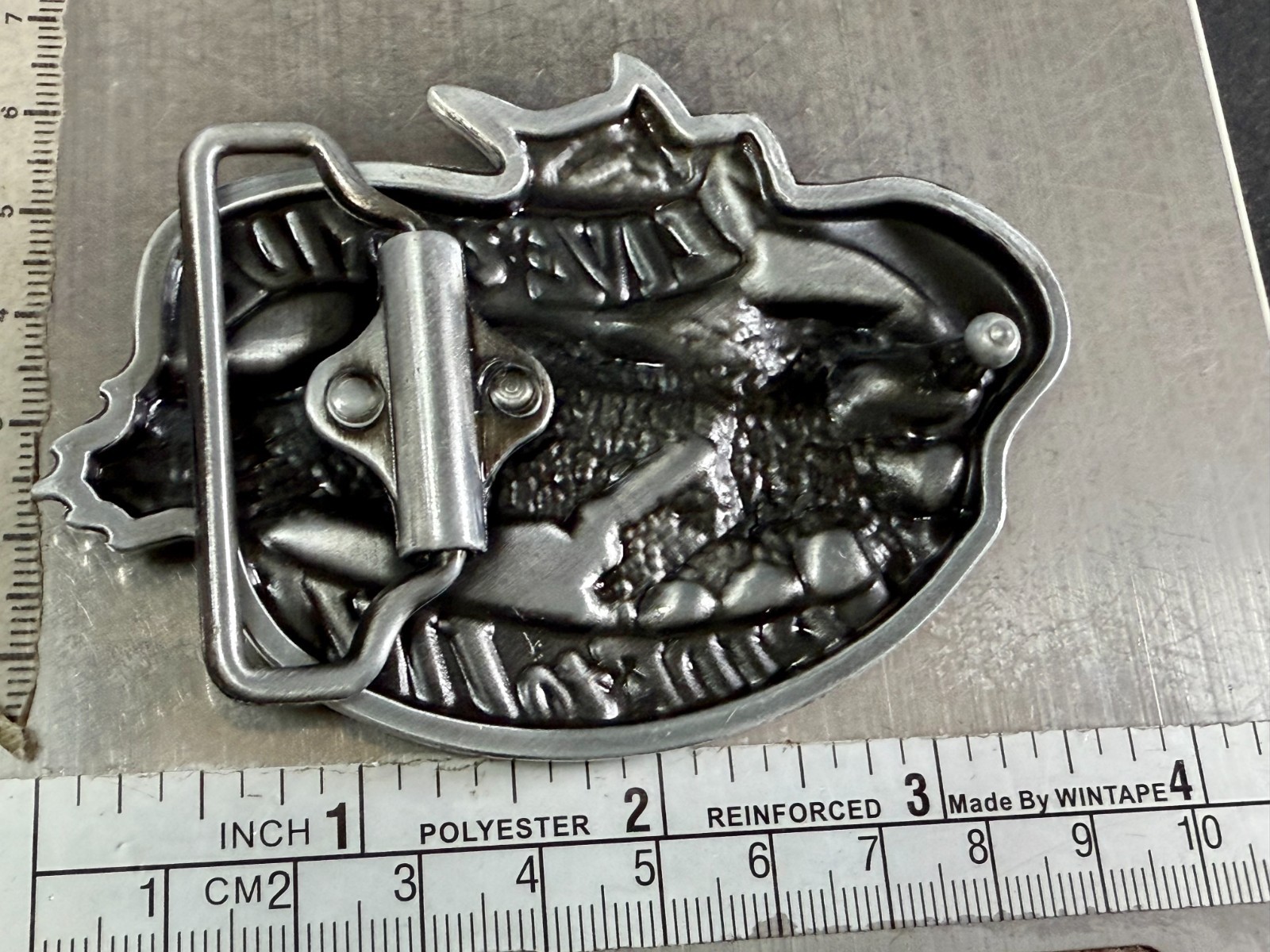 LIVE to RIDE, RIDE to LIVE Patriotic Eagle USA Motorcycle Bikers Belt Buckle