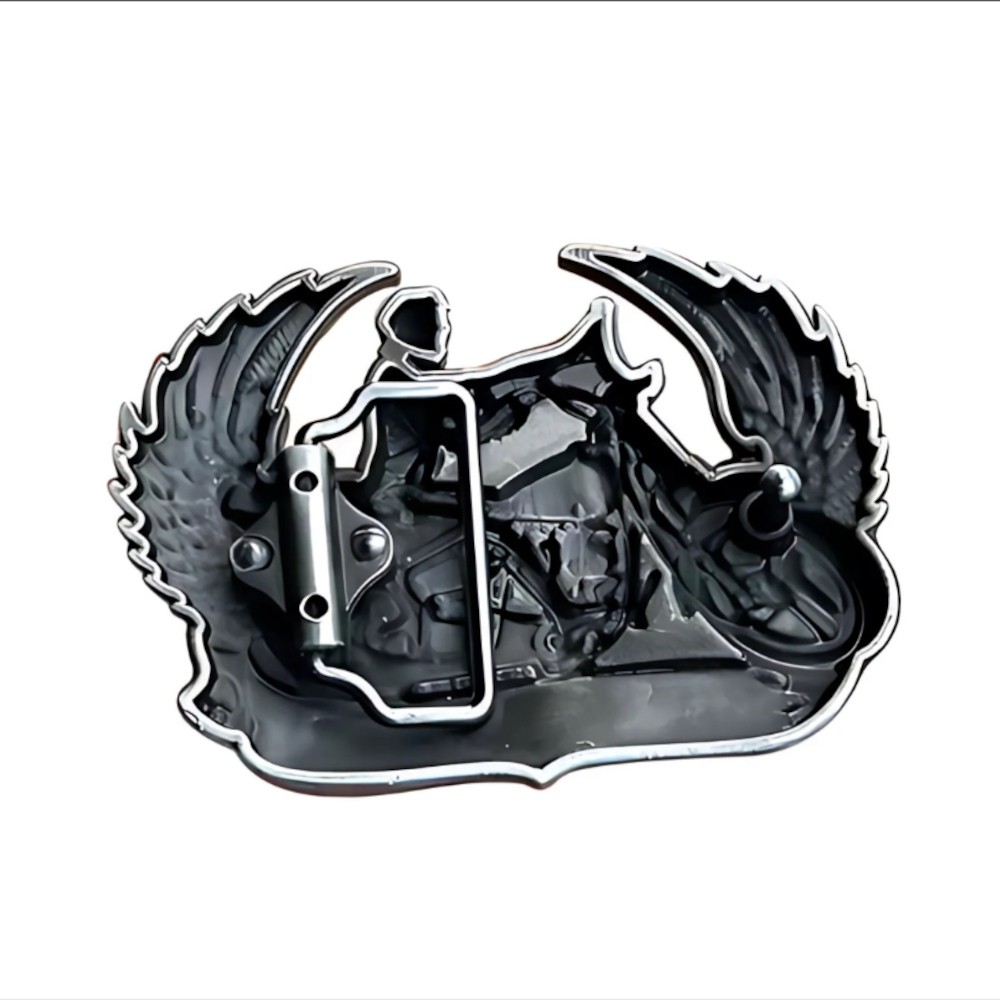 Rider Belt Buckle HELL ON WHEELS Western Style Motorcycle Buckle