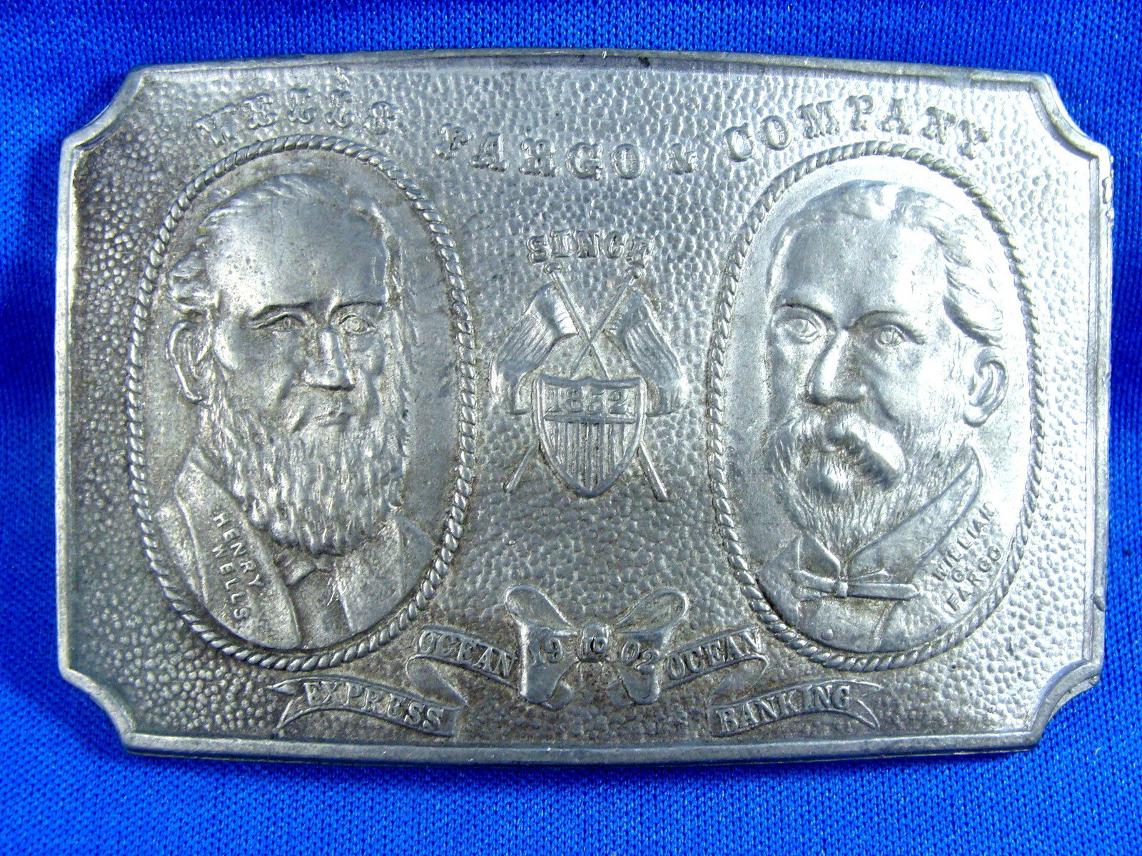 Vintage Wells Fargo Founders 1852-1902 Belt Buckle