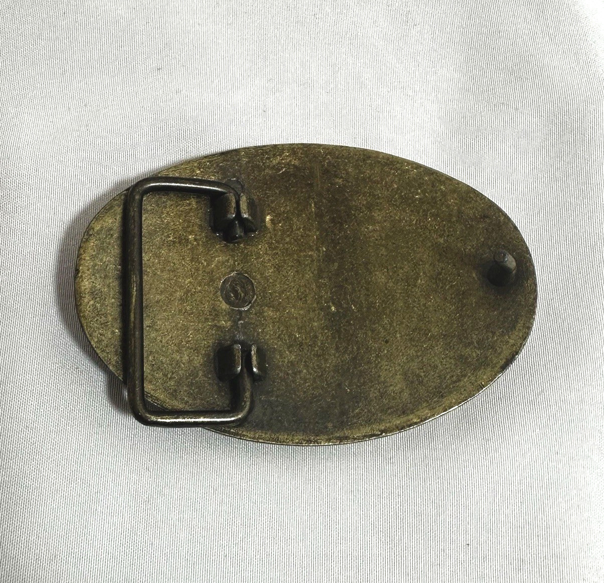 Antique Bronze Tone Western Belt Buckle Floral Filigree Oval Cowboy Buckle.
