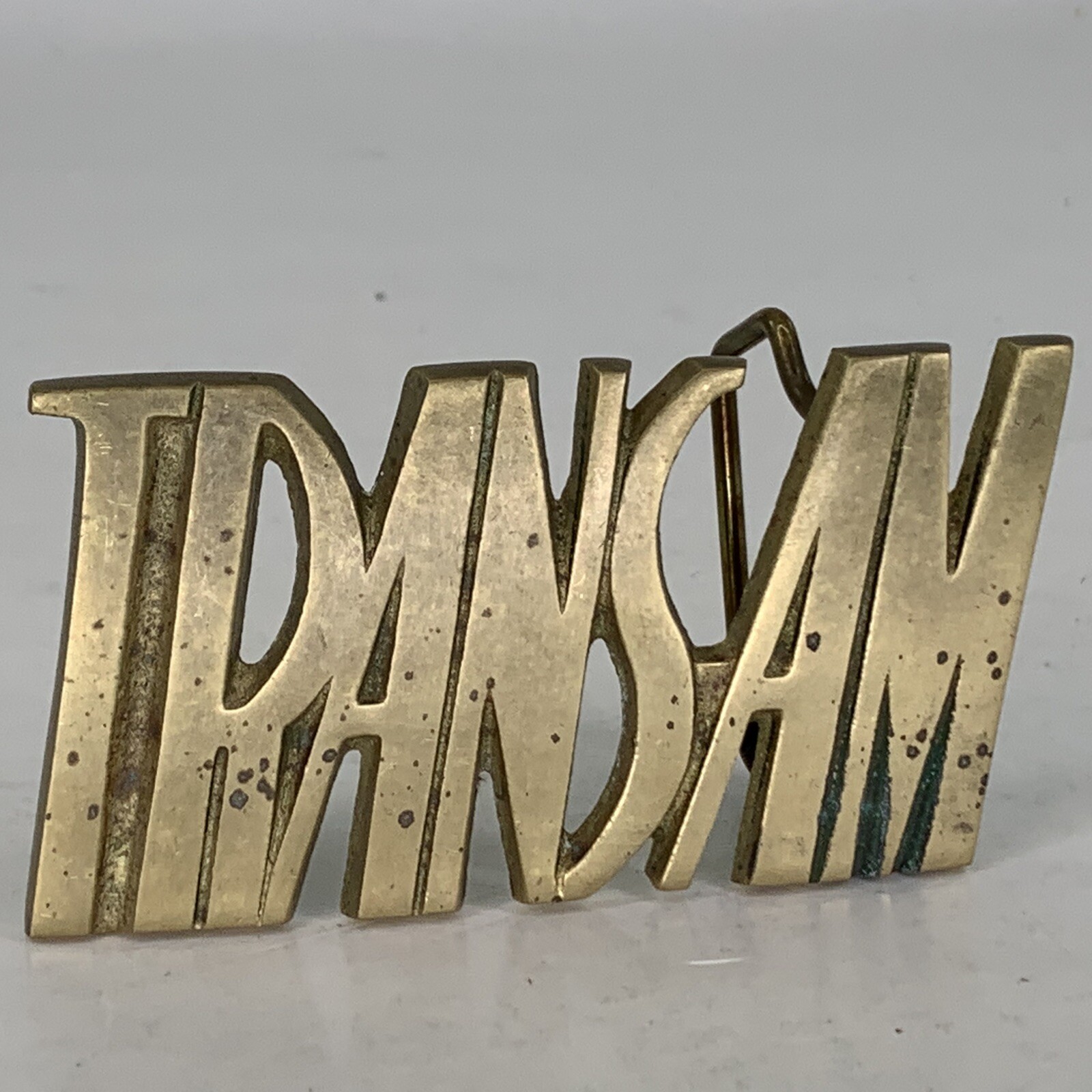Solid brass trans am belt buckle Vintage Transam Bbb 4500