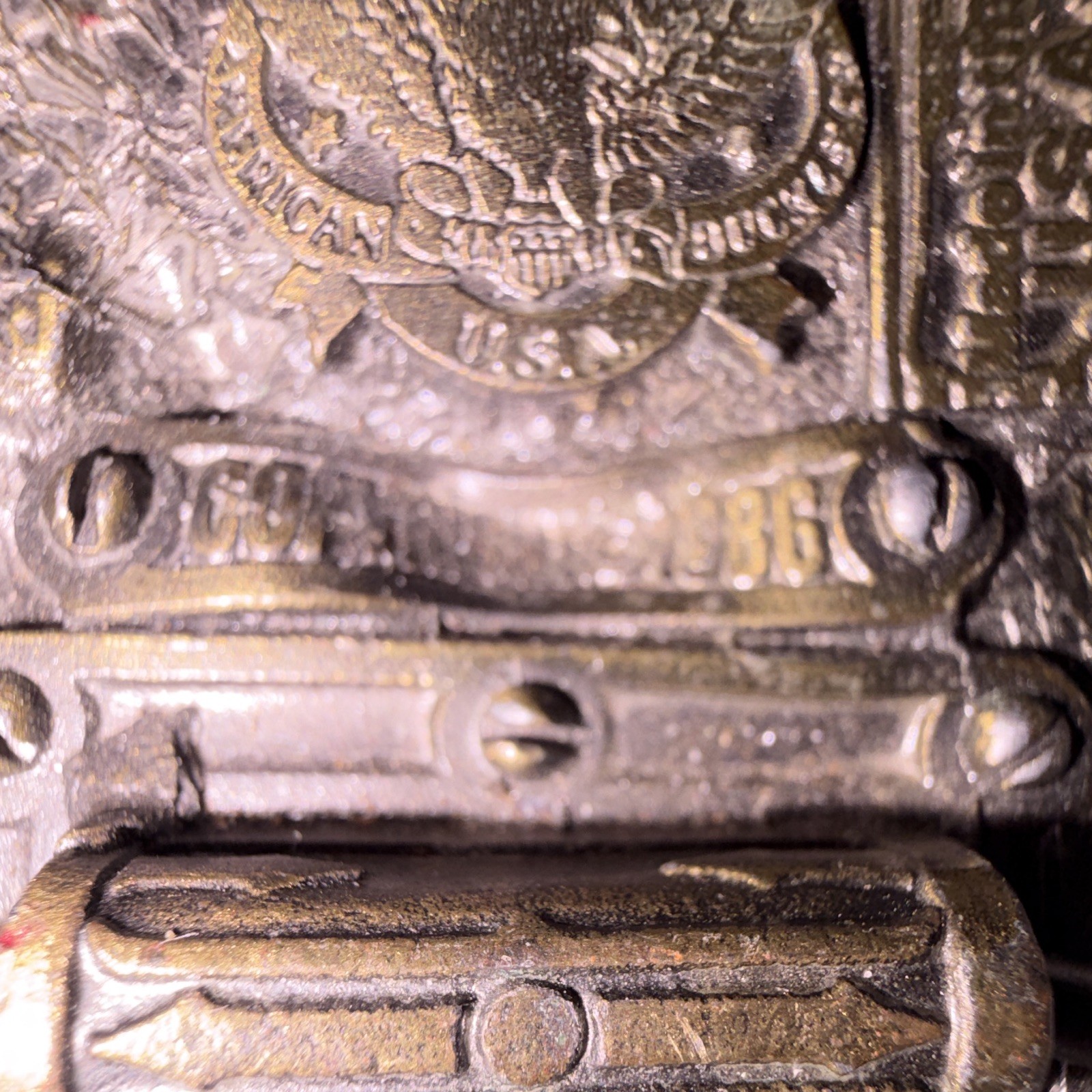 The Great American Buckle Company Oval Metal Deer Hunting Belt Buckle 1643