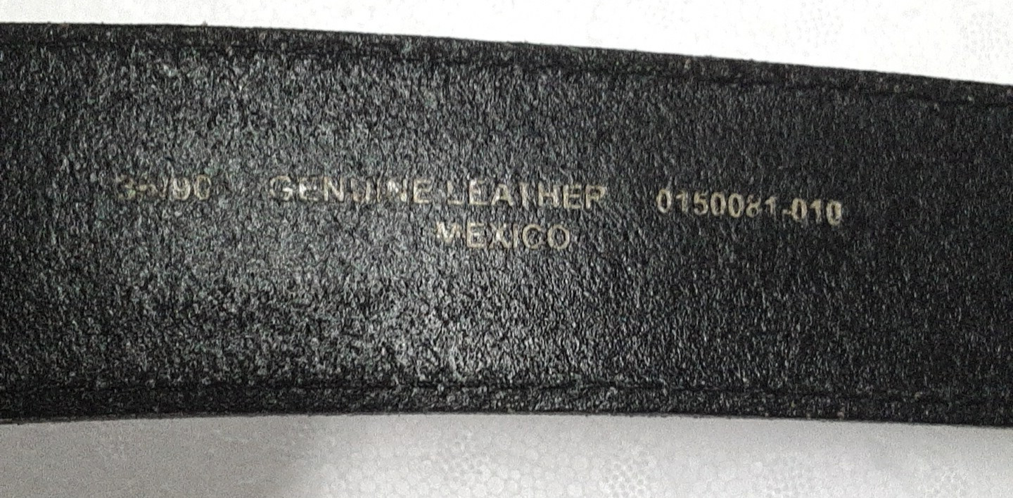 POW MIA Vintage 1987 C&J Inc Buckle Made USA W/ Mexican Leather Blet Size 36/90+
