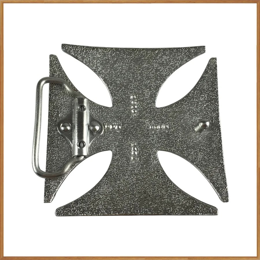 IRON CROSS BELT BUCKLE maltese cross chopper motorcycle outlaw biker buckle