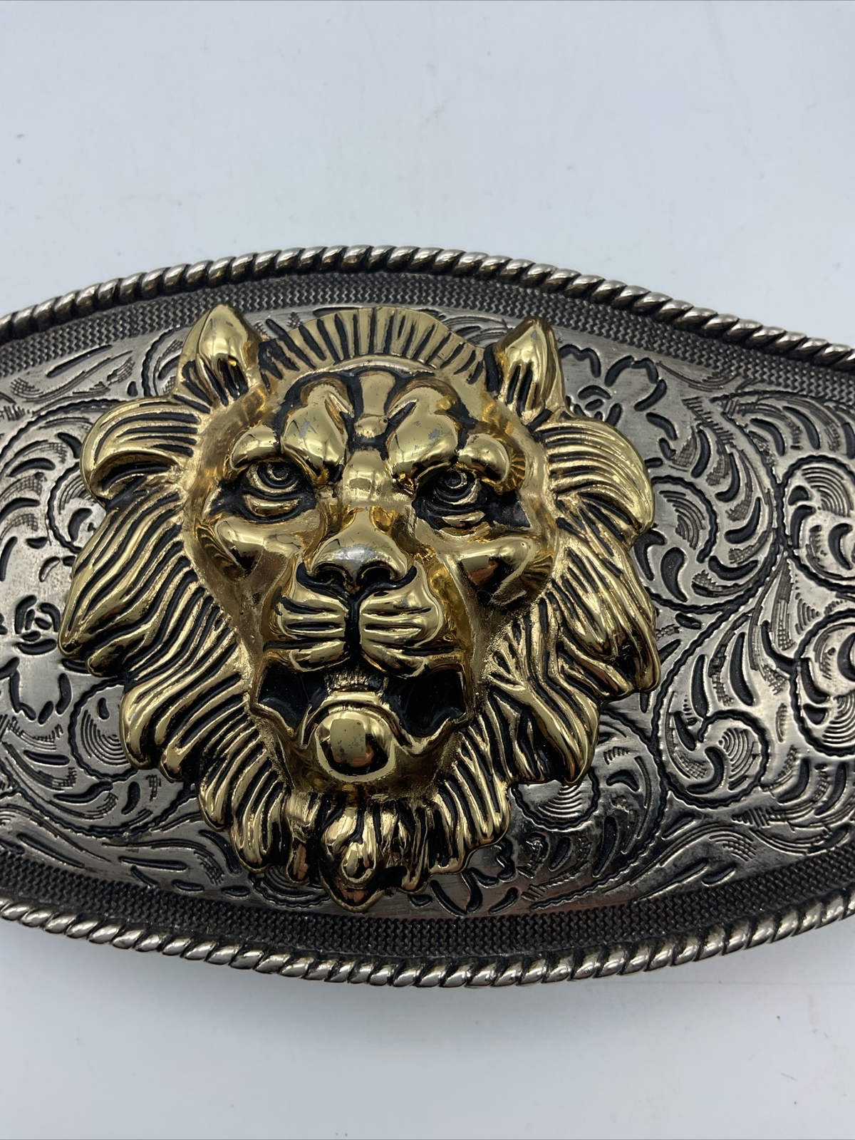 Rare Find Classico Italia Lion Head Belt Buckle,Vintage Belt Buckle, A183 Italia