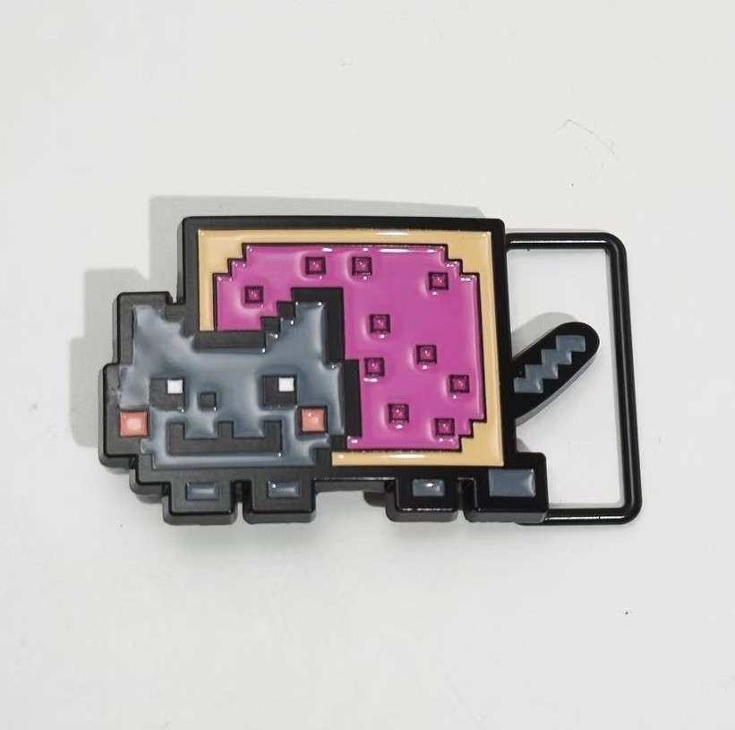 Nyan Cat Y2K Scene Kawaii Retro Internet Meme Belt Buckle