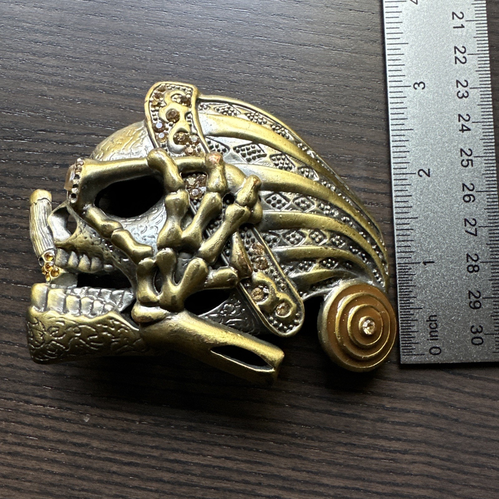 Halloween Skeleton Belt Buckle Gothic Grunge Emo Punk Unisex READ Buckle Only