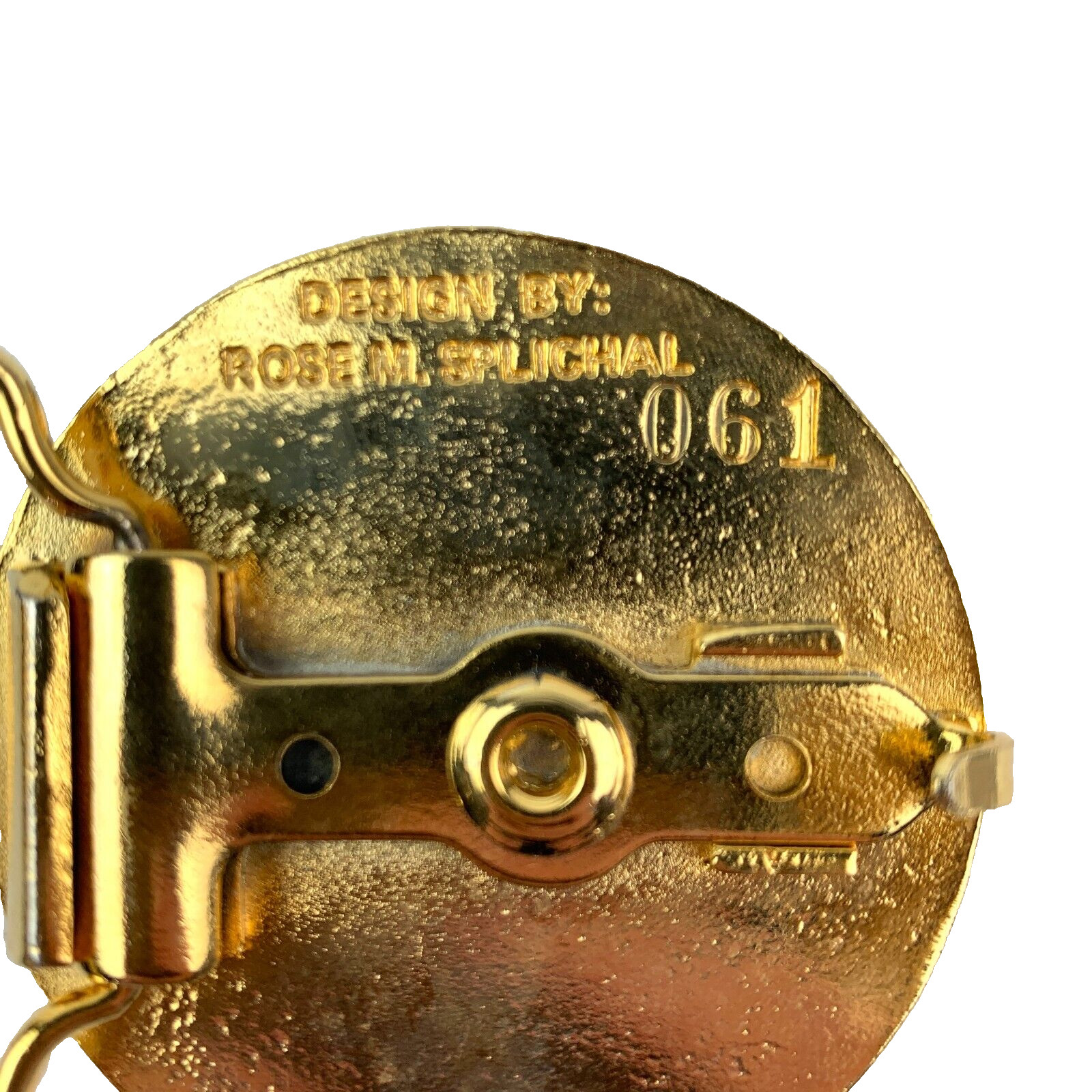 Centennial Kolache Festival Munden Kansas 1987 Gold Tone Belt Buckle #61