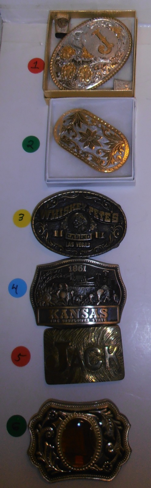 66 Vintage Men&rsquo;s Belt Buckles (You Choose) Most Never Worn