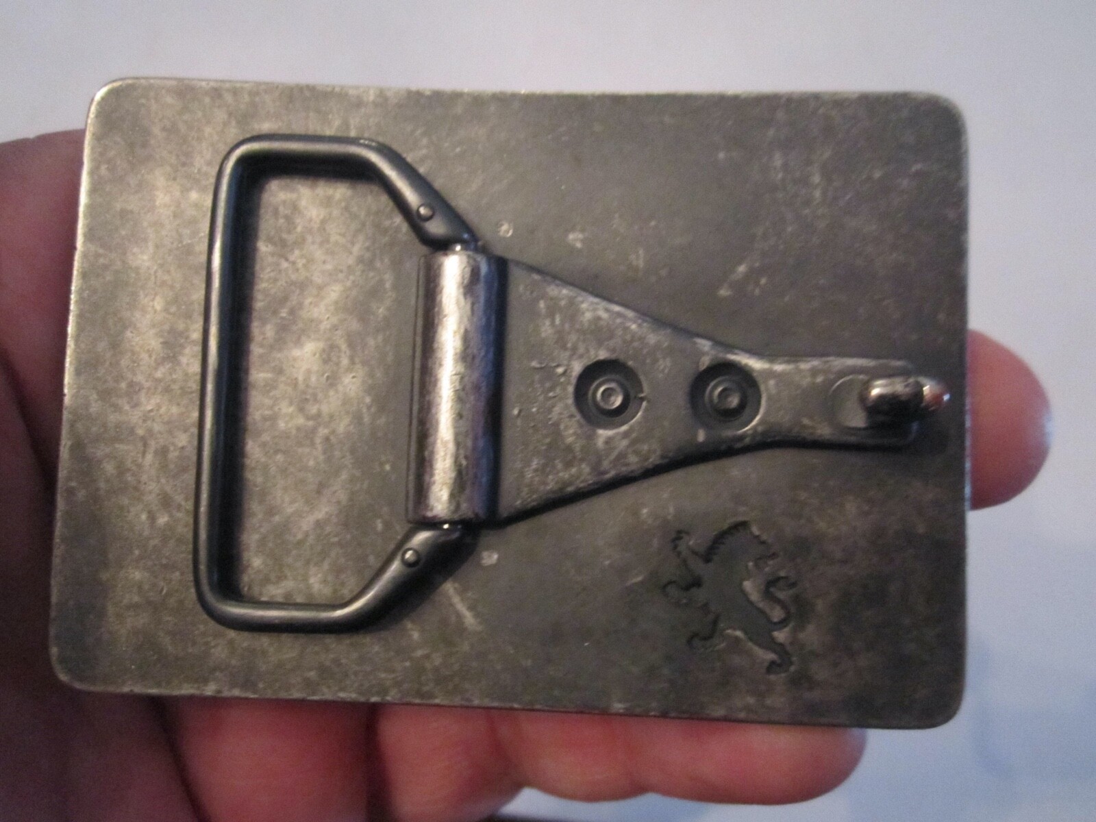 VINTAGE SILVER PLATED E P MONOGRAM BELT BUCKLE – BOX GW 4