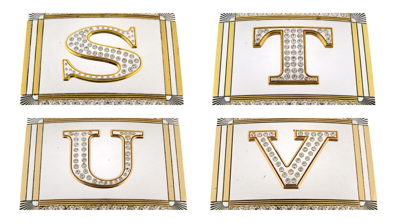 Initial Letter New Men Women A B C D G J R S T Western Cowboy Bling Belt Buckles
