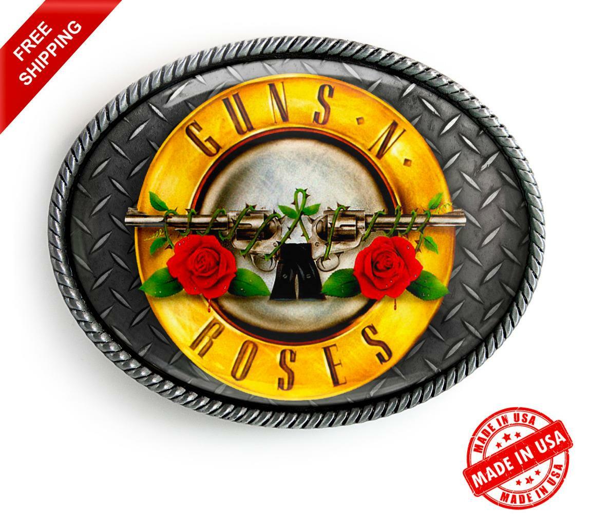 Guns n Roses Belt Buckle – Rock n Roll High Quality Handmade Buckle – 692-2