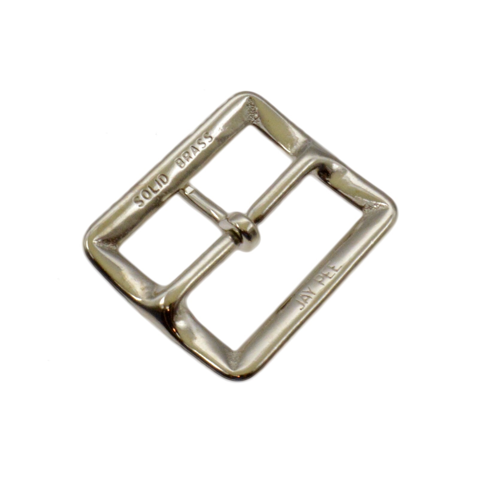 JAY-PEE Solid Brass Replacement Belt Buckle 1.75&Prime; Belts Black Chrome Brass