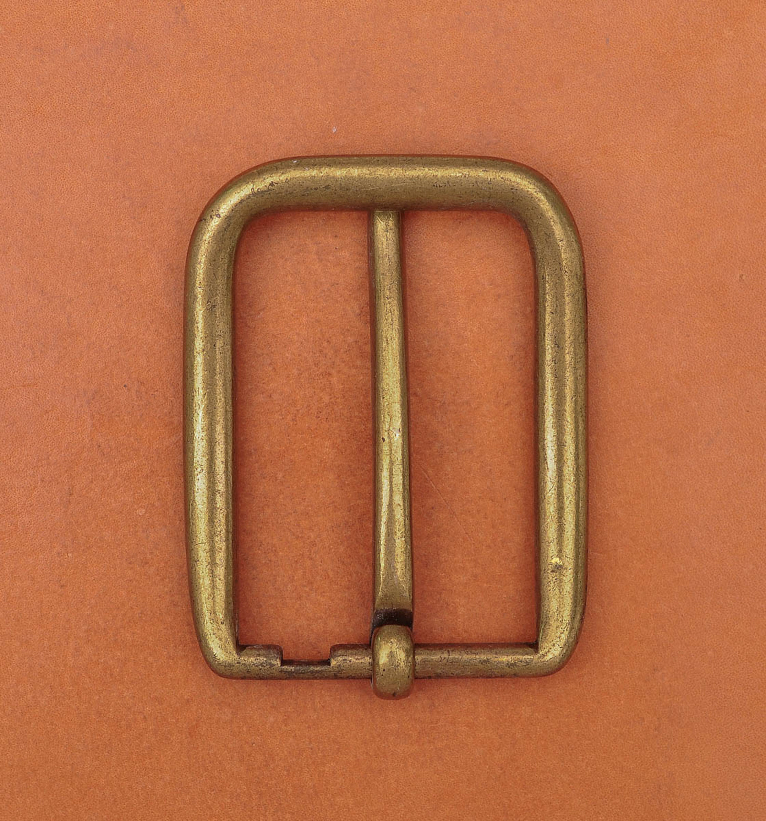 Retro Brass Long Big Heavy Single Prong Pin Leather Belt Buckle Fits 40MM Strap