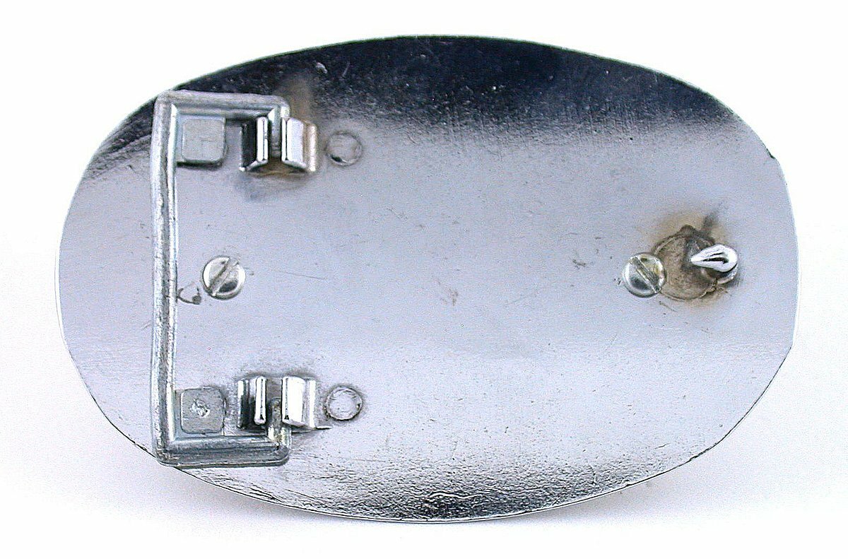 39mm Round Leopardskin Jasper Cabochon Cab Silver Color Oval Belt Buckle PBB12