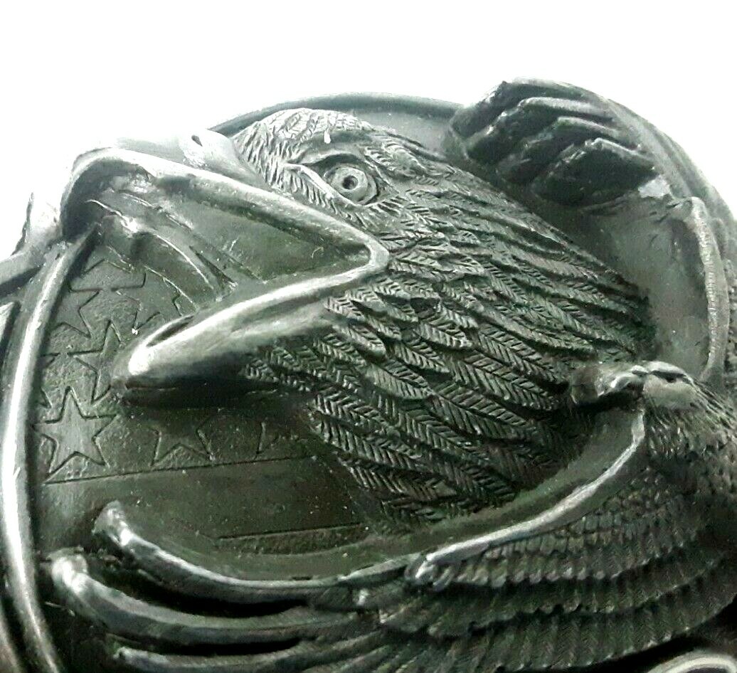 1989 Limited Edition 4821/5000 Proud To Serve VFW Screaming Eagle Belt Buckle