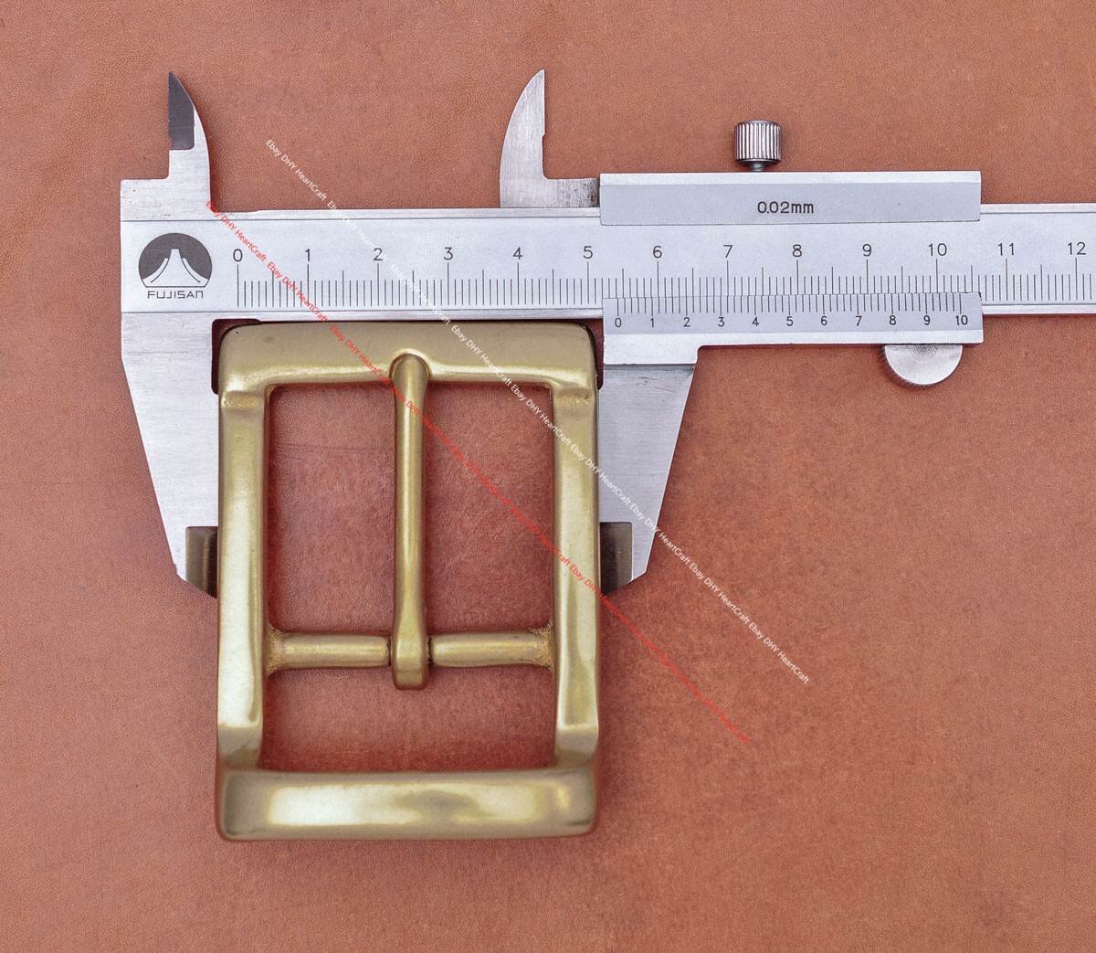40mm HEAVY DUTY SOLID BRASS LEATHERCRAFT WESTERN COWBOY CENTER BAR BELT BUCKLE