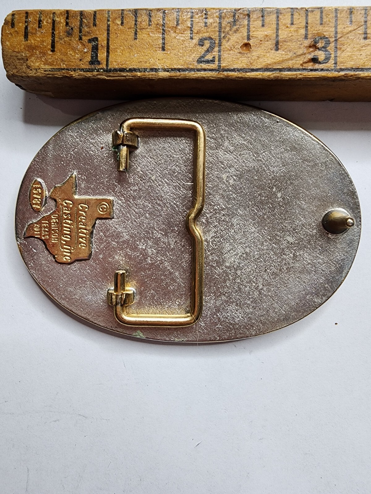 Cheyenne Trap And Shoot Club Trophy Belt Buckle 2013 Singles Vet