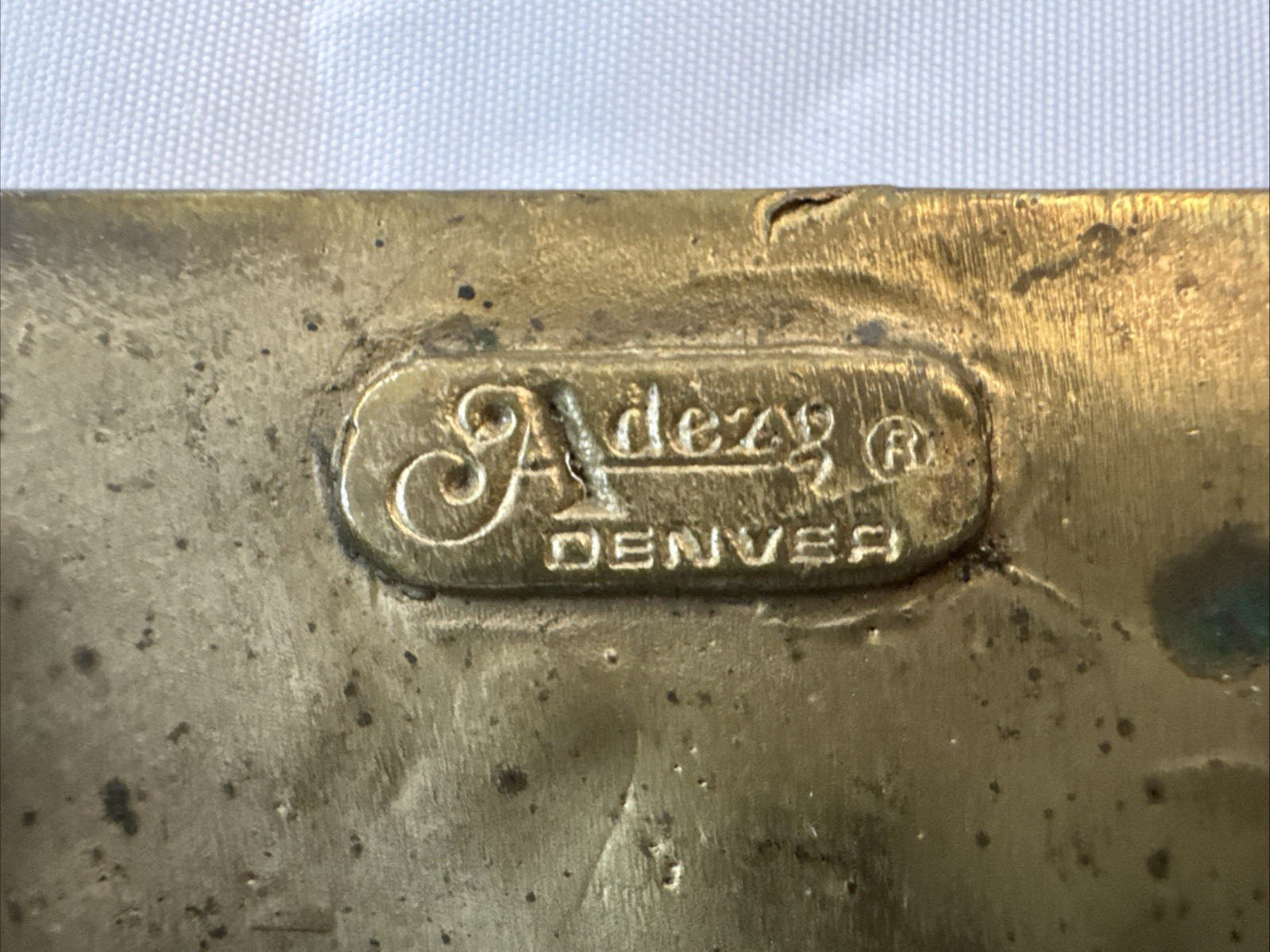 Knights Warriors Armor Fighting Horseback Adezy DENVER Belt Buckle Vintage Brass