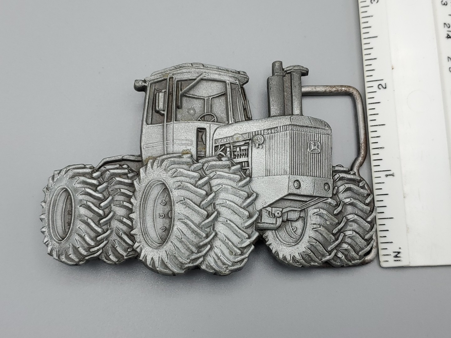 John Deere big sexy tractor belt buckle Iron Horse 1980 Model 8440